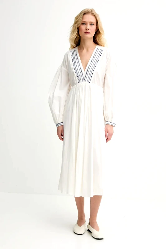 A.P.C. Βαμβακερό φόρεμα A.P.C. robe anni