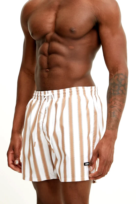 BOSS Μαγιό BOSS χρώμα: μπεζ