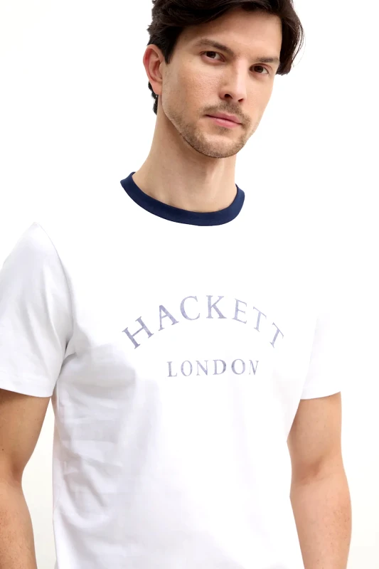 Hackett London Βαμβακερό μπλουζάκι Hackett London