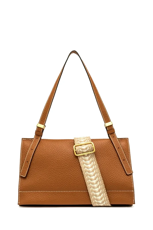 Gianni Chiarini Δερμάτινη τσάντα Gianni Chiarini NICOLE χρώμα: καφέ, BS.11336.TKL.NAETN