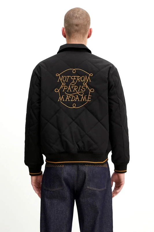 Drôle de Monsieur Drôle de Monsieur Μπουφάν Drôle de Monsieur La Veste Slogan Tresses