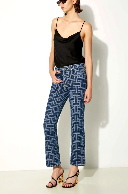 Kenzo Τζιν παντελόνι Kenzo Bara Cropped Fit Jeans