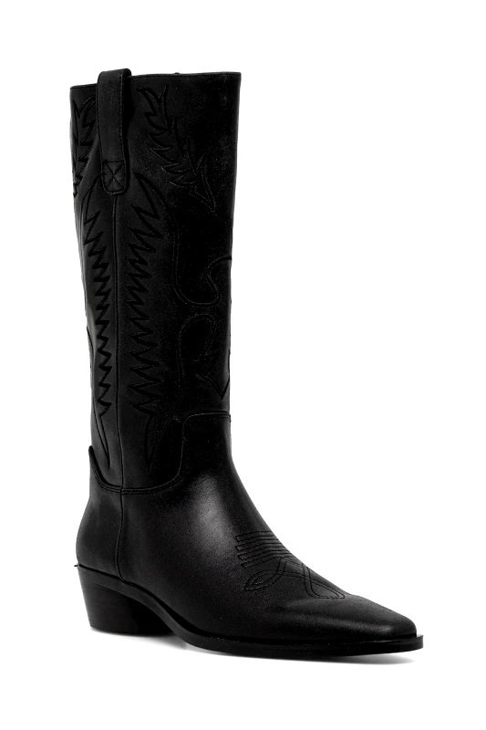 Steve Madden Δερμάτινες καουμπόικες μπότες Steve Madden Trevi