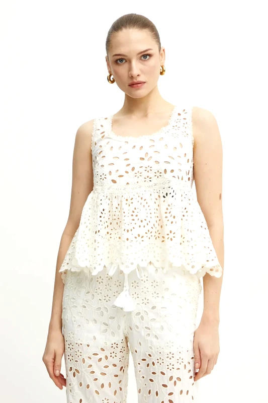 ERMANNO Firenze Βαμβακερό τοπ Ermanno Firenze