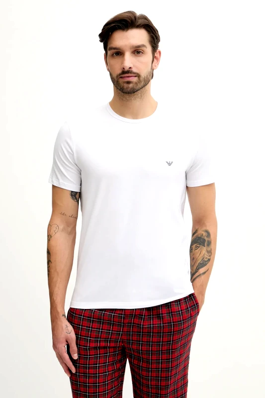 Emporio Armani Underwear Emporio Armani Underwear Μπέιζικ t-shirt ανδρικό βαμβακερό με ελαστάν 2-pack
