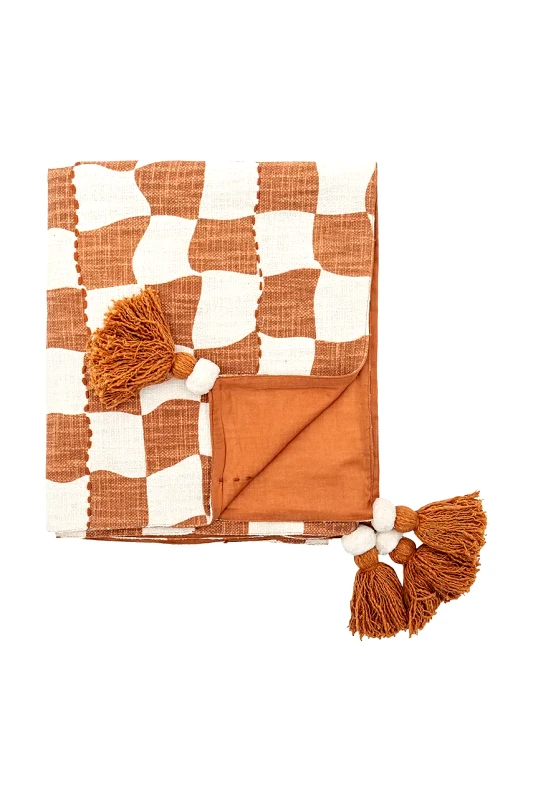 Bloomingville Βαμβακερό κάλυμμα Bloomingville Chola 150 x 130 cm
