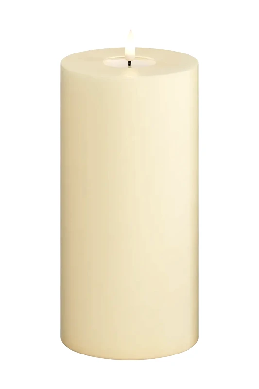 Deluxe Homeart Κερί led Deluxe Homeart Cream Bloklys 10 x 20 cm