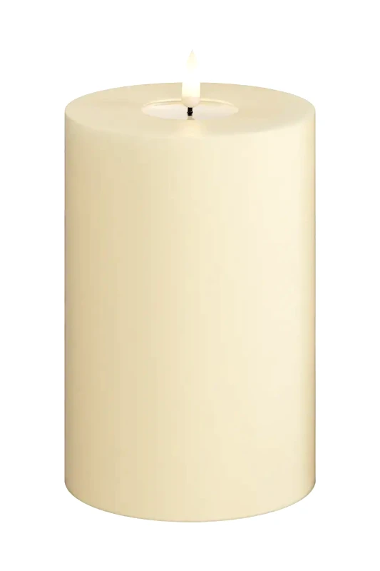 Deluxe Homeart Κερί led Deluxe Homeart Cream Bloklys 10 x 15 cm