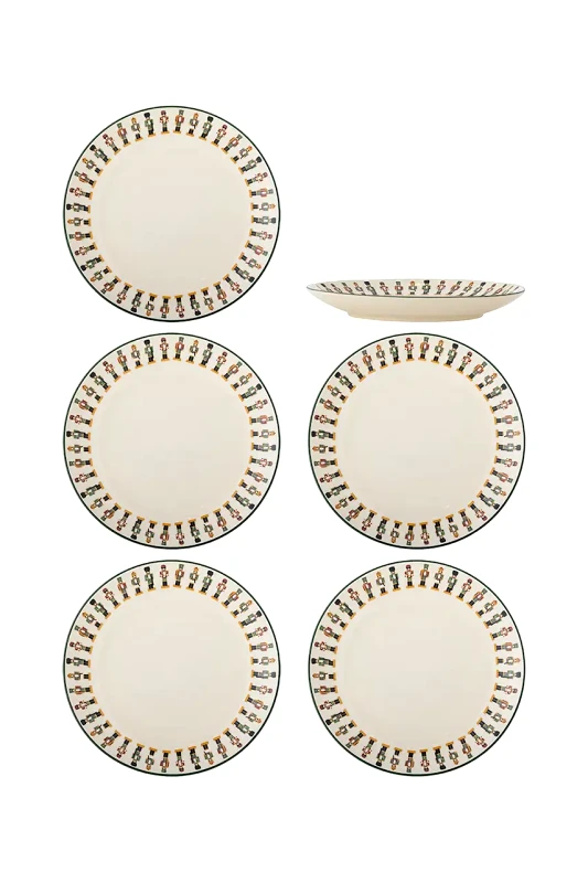 Bloomingville Σετ πιάτων για γλυκά των γιορτών Bloomingville Jolly 20 x 3 cm 6-pack