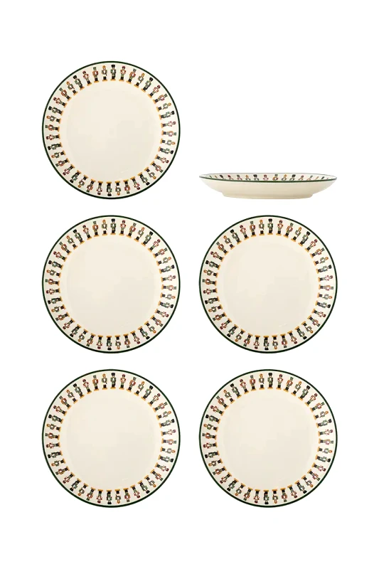 Bloomingville Σετ πιάτων ορεκτικών για τις γιορτές Bloomingville Jolly 16 x 3 cm 6-pack