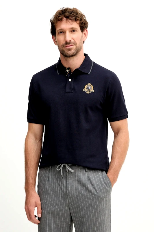 Hackett London Βαμβακερό μπλουζάκι πόλο Hackett London