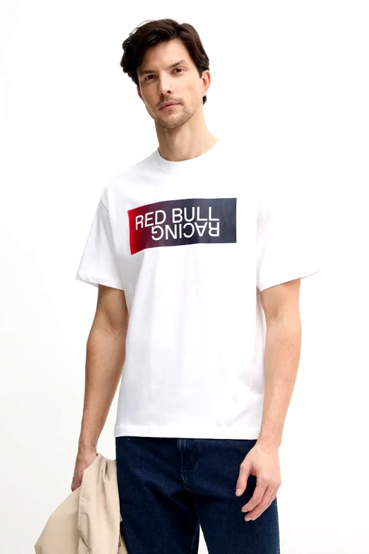 Red Bull Racing x Pepe Jeans Βαμβακερό μπλουζάκι Red Bull Racing x Pepe Jeans OMBRE LOGO TEE