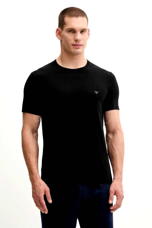 Emporio Armani Underwear Emporio Armani Underwear basic t-shirt ανδρικό βαμβακερό με ελαστάν 2-pack