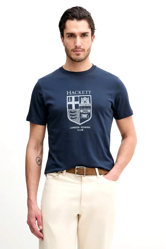Hackett London Βαμβακερό μπλουζάκι Hackett London