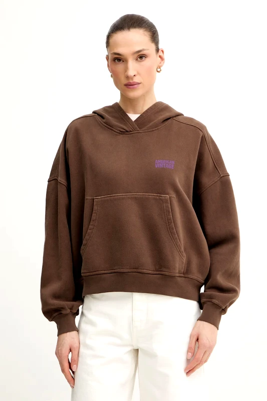 American Vintage American Vintage Μπλούζα με κουκούλα Γυναικεία βαμβακερή
