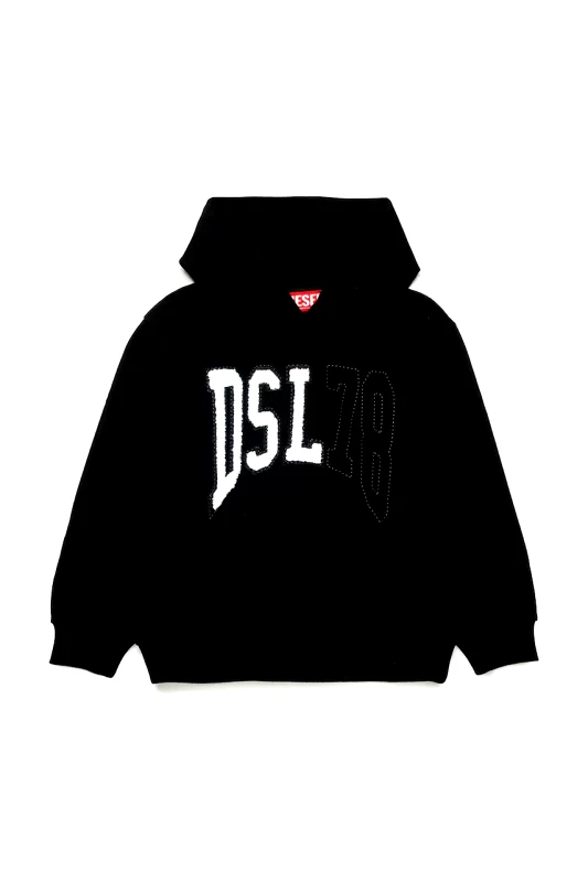 Diesel Παιδική βαμβακερή μπλούζα Diesel SBOXTHOOD OVER SWEAT-SHIRT