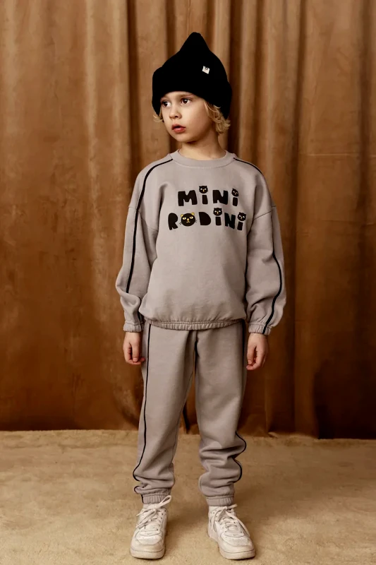 Mini Rodini Παιδική βαμβακερή μπλούζα Mini Rodini Mini Rodini Cats