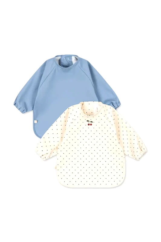 Konges Sløjd Βρεφική σαλιάρα Konges Sløjd 2 PACK DINNER BIB WITH SLEEVES 2-pack