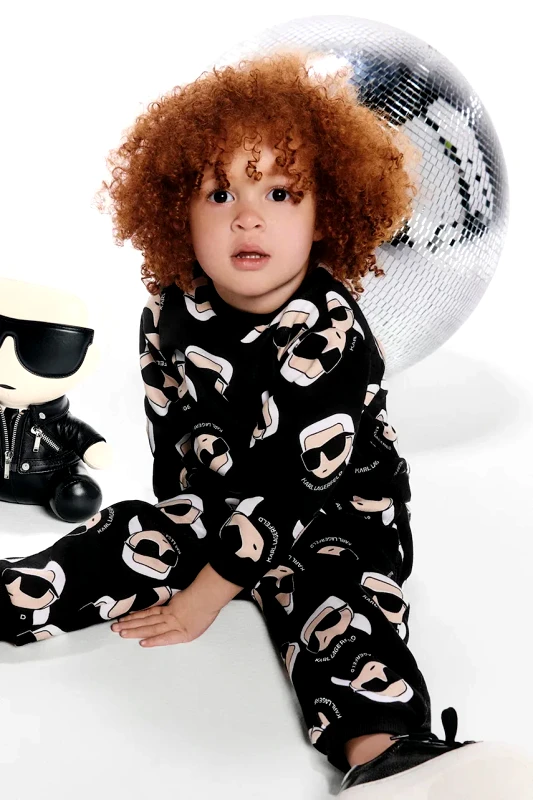 Karl Lagerfeld Παιδικό βαμβακερό παντελόνι Karl Lagerfeld