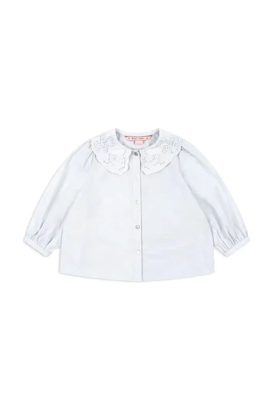 Konges Sløjd Παιδικό βαμβακερό πουκάμισο Konges Sløjd RILO COLLAR SHIRT GOTS