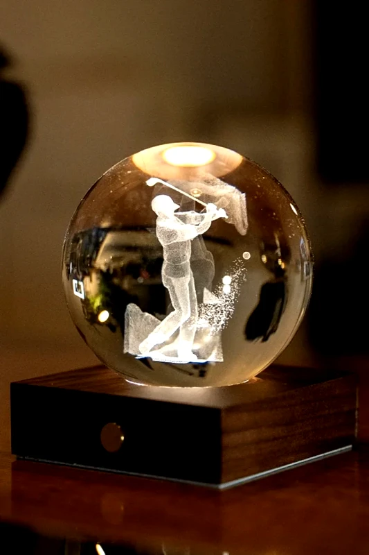 Gingko Design Ασύρματη διακοσμητική λάμπα led Gingko Design Amber Crystal Light 9,5 x 8 x 8 cm