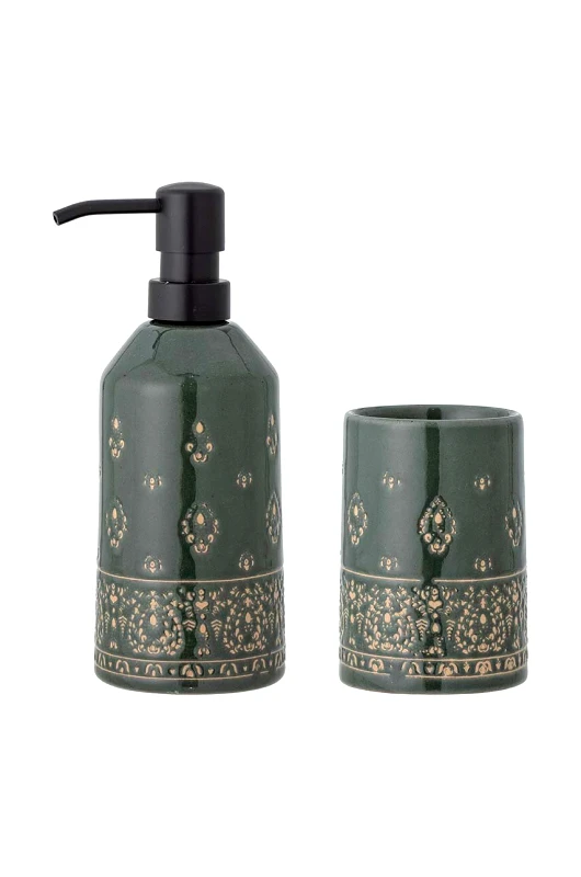 Bloomingville Θήκη σαπουνιού και βάση βούρτσας Bloomingville Cheran 2-pack