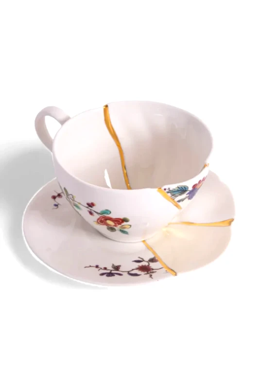 Seletti Φλιτζάνι και πιατάκι Seletti Kintsugi 160 ml