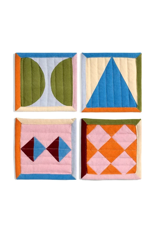 &k amsterdam &k amsterdam σετ σουβέρ βαμβακερό 12 x 12 cm