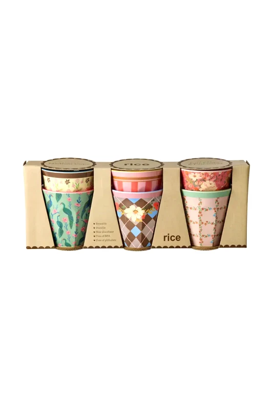 Rice Rice σετ κούπες από πλαστικό 13 x 9 x 33 cm