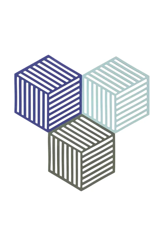 Zone Denmark Μπλοκ Zone Denmark Hexagon 3-pack