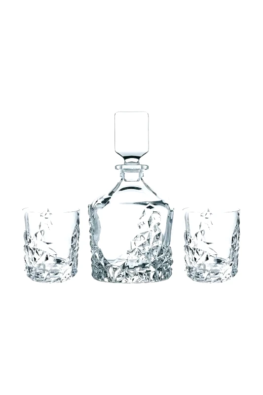 Nachtmann Καράφα ουίσκι με ποτήρια Nachtmann Sculpture Whisky 750 ml / 365 ml 3-pack