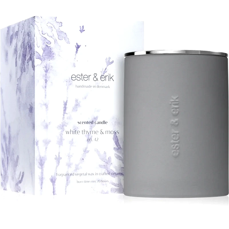 ester & erik ester & erik scented candle white thyme & moss (no. 42) αρωματικό κερί 350 γρ