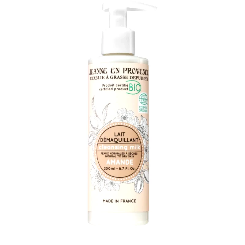 Jeanne en Provence Jeanne en Provence BIO Almond καθαριστική λοσιόν προσώπου σε ποιότητα BIO για γυναίκες 200 ml