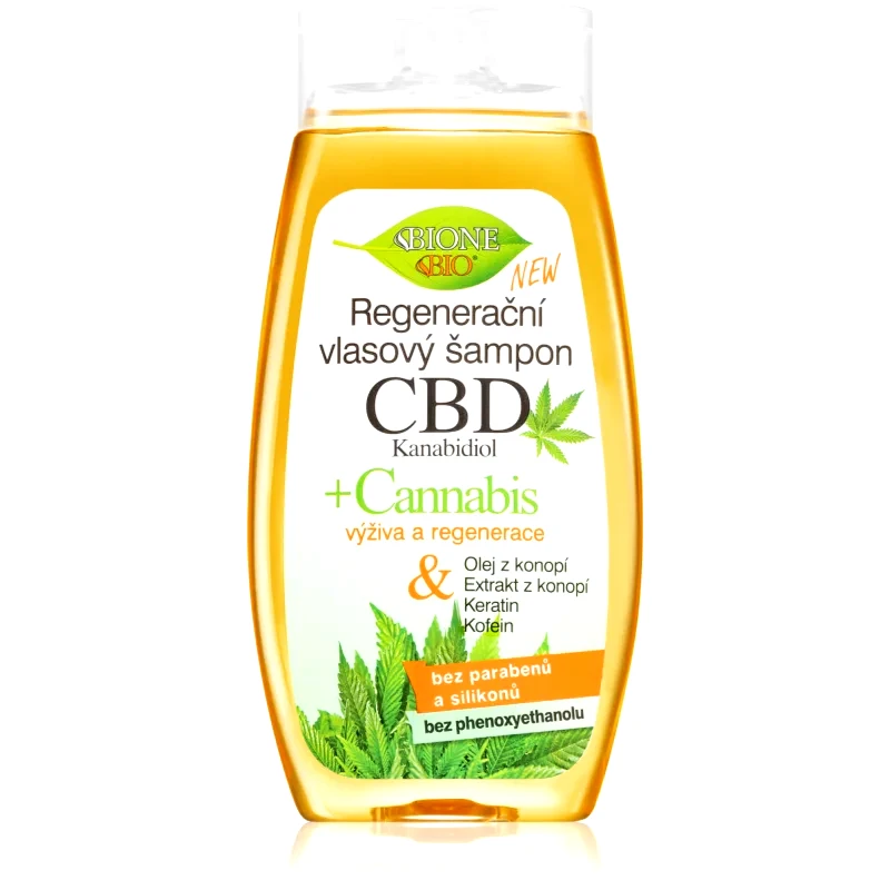 Bione Cosmetics Bione Cosmetics Cannabis CBD αναγεννητικό σαμπουάν με CBD 260 μλ