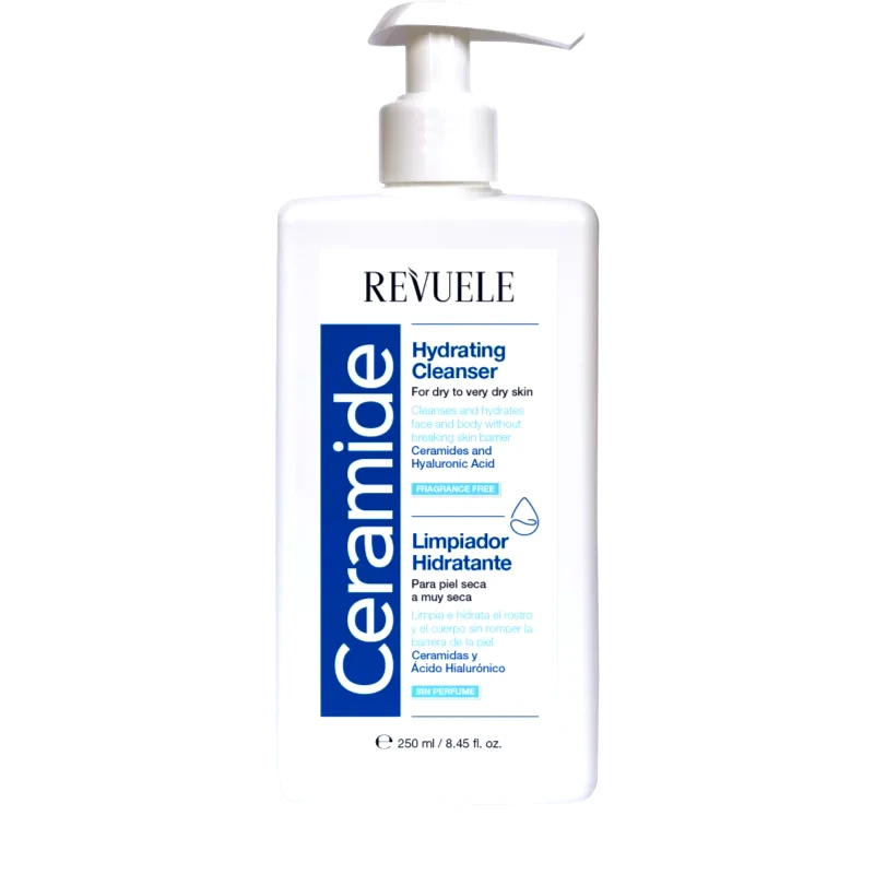Revuele Revuele Ceramide Hydrating Cleanser τζελ πλυσίματος για πρόσωπο και σώμα για ξηρό έως πολύ ξηρό δέρμα 250 ml