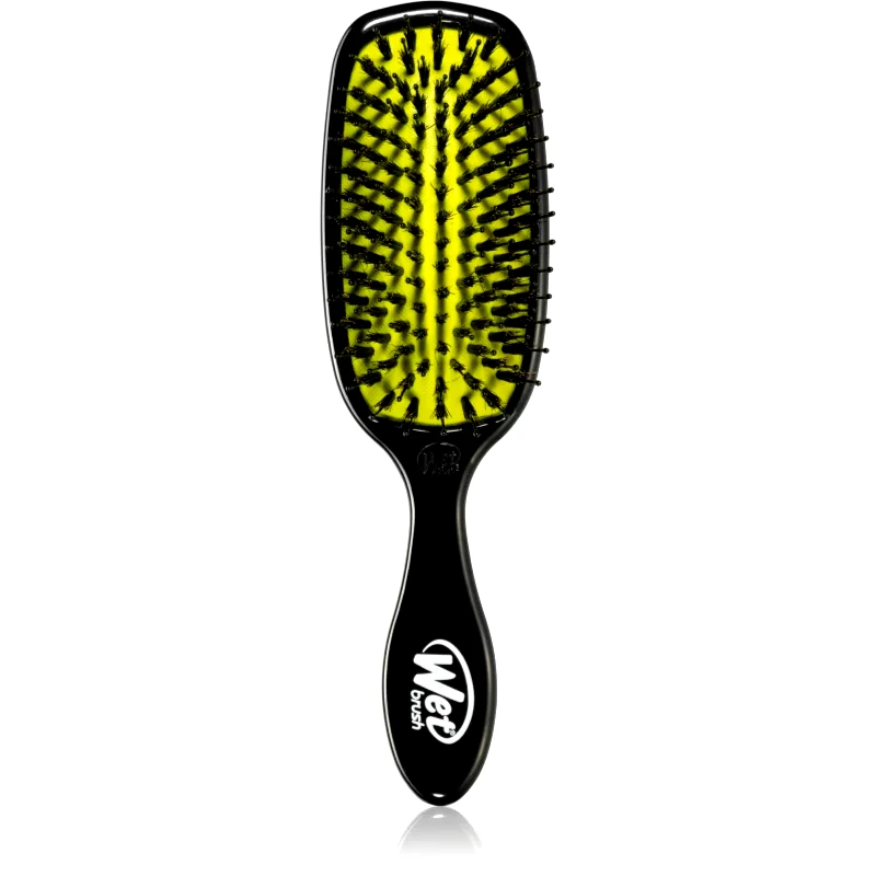 Wet Brush Wet Brush Shine Enhancer βούρτσα Για λάμψη και απαλότητα μαλλιών Black-Yellow 1 τμχ