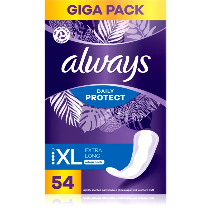 Always Always Daily Protect Extra Long σερβιετάκια με άρωμα 54 τμχ