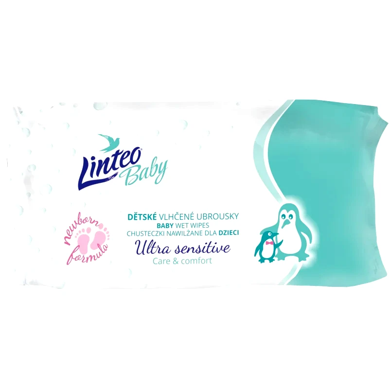 Linteo Linteo Baby Ultra Sensitive παιδικά απαλά υγρομάντηλα 64 τμχ
