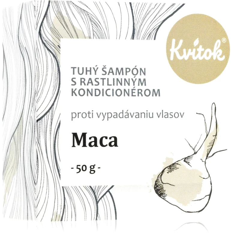 Kvitok Kvitok Maca Σαμπουάν σε μορφή μπάρας για μαλλιά με τάση αραίωσης 50 γρ