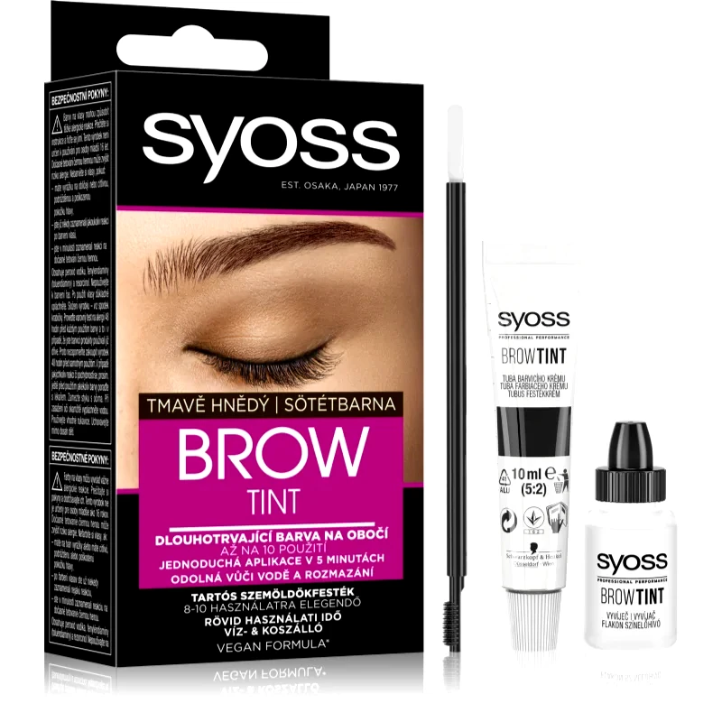 Syoss Syoss Brow Tint βαφή για τα φρύδια απόχρωση Dark Brown 10 ml