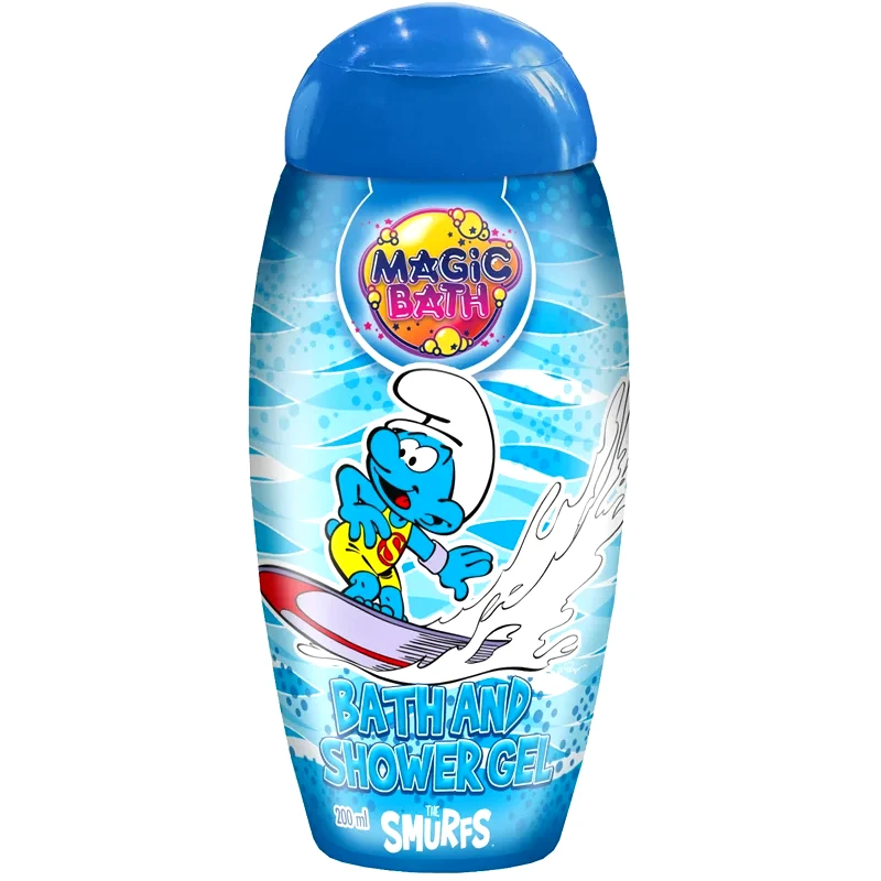 The Smurfs The Smurfs Magic Bath Bath & Shower Gel τζελ για ντους και μπάνιο για παιδιά 200 ml