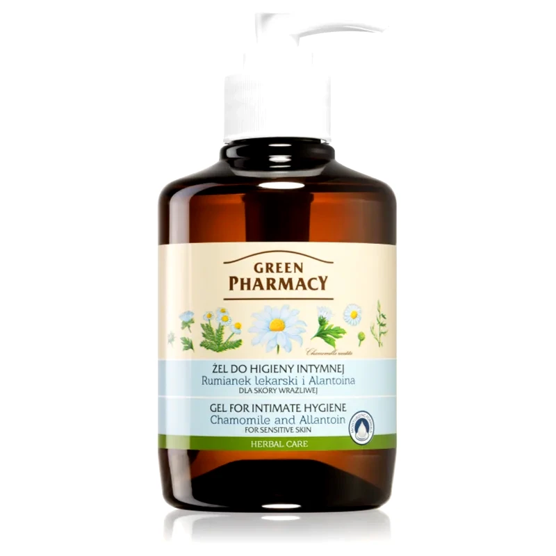 Green Pharmacy Green Pharmacy Chamomile Gel for Intimate Hygiene τζελ προσωπικής υγιεινής για ευαίσθητο δέρμα 370 ml