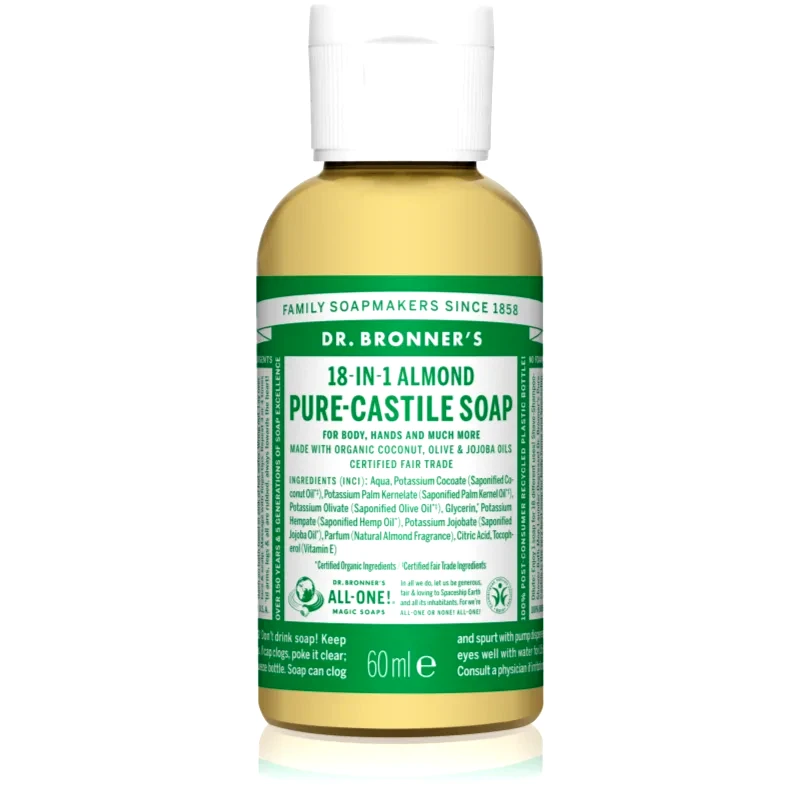 Dr. Bronner’s Dr. Bronner’s Almond υγρό σαπούνι γενικής χρήσης 60 ml