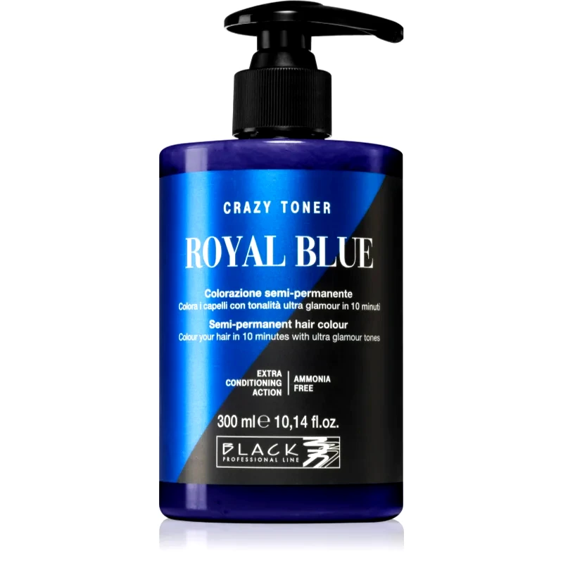 Black Professional Line Black Professional Line Crazy Toner τονωτικό χρώματος μαλλιών Royal Blue 300 μλ