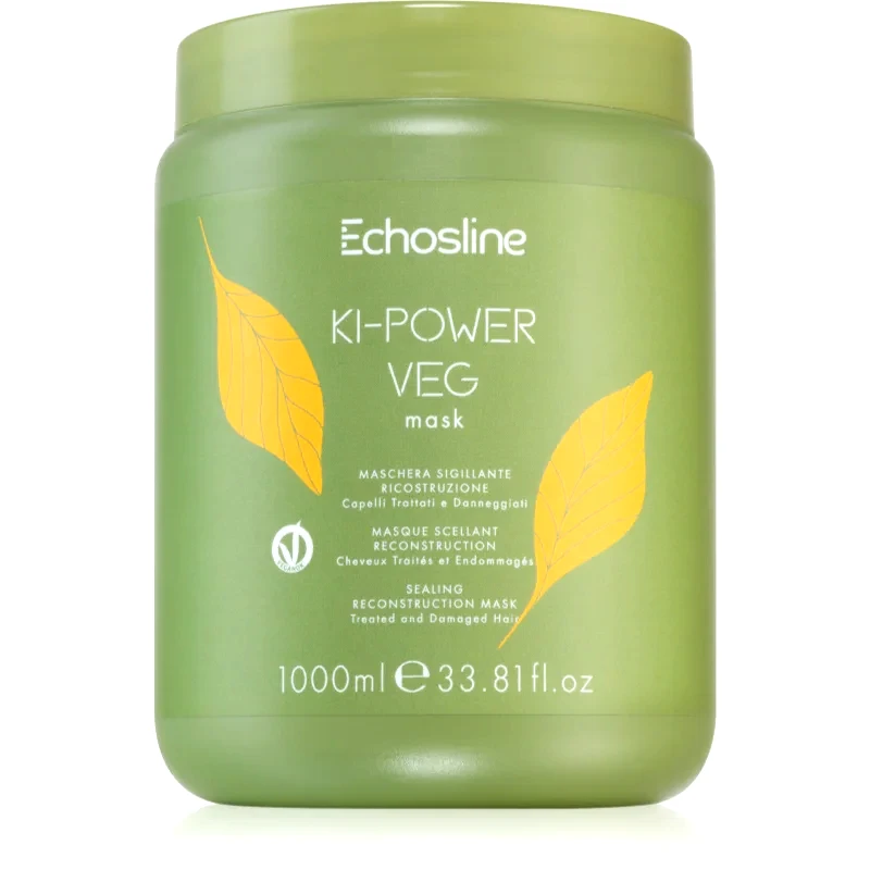 Echosline Echosline Ki-Power Veg Mask αναγεννητική μάσκα για κατεστραμμένα μαλλιά 1000 ml