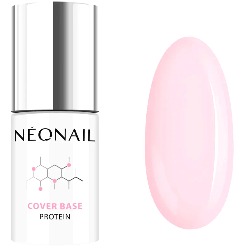 NeoNail NEONAIL Cover Base Protein βάση βερνίκι για τζελ νύχια απόχρωση Nude Rose 7,2 ml