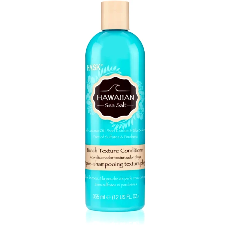 HASK HASK Hawaiian Sea Salt Κοντίσιονερ για υφή στα μαλλιά για σγουρό φορμάρισμα 355 ml