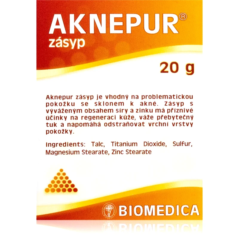 Biomedica Biomedica Aknepur πούδρα σε σκόνη για προβληματική επιδερμίδα, ακμή 20 γρ