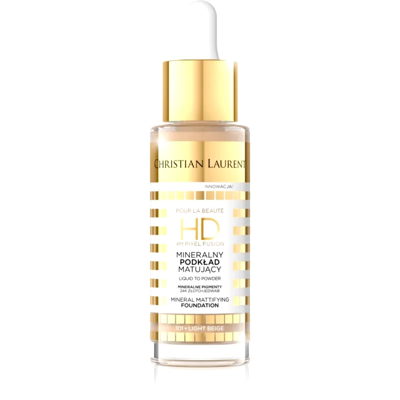 Christian Laurent Christian Laurent Pour La Beauté μακράς διαρκείας ματ μεικ απ απόχρωση 101 Light Beige 32 ml