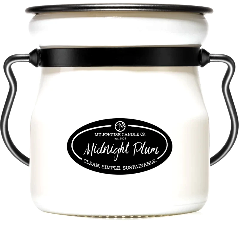 Milkhouse Candle Co. Milkhouse Candle Co. Creamery Midnight Plum αρωματικό κερί Cream Jar 142 γρ